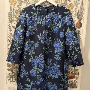 Preston & York Blue Floral Women's Cape